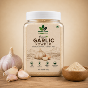 Organic ginger powder 250g in transparent jar by swasthya mart